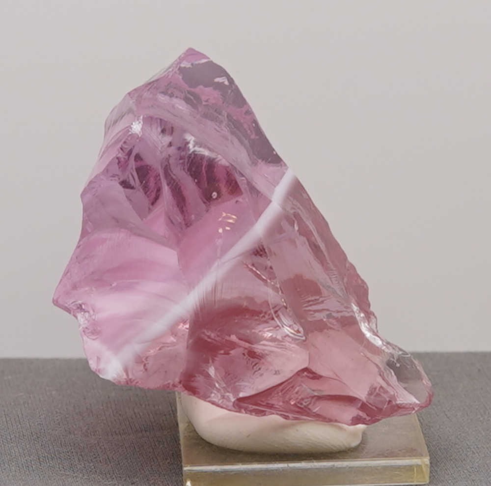Rare Gem Angel Aura HGW Pink/Pastel Ice "Heart" with bubbles Monatomic Andara Crystal 130.6 g. - Image 12