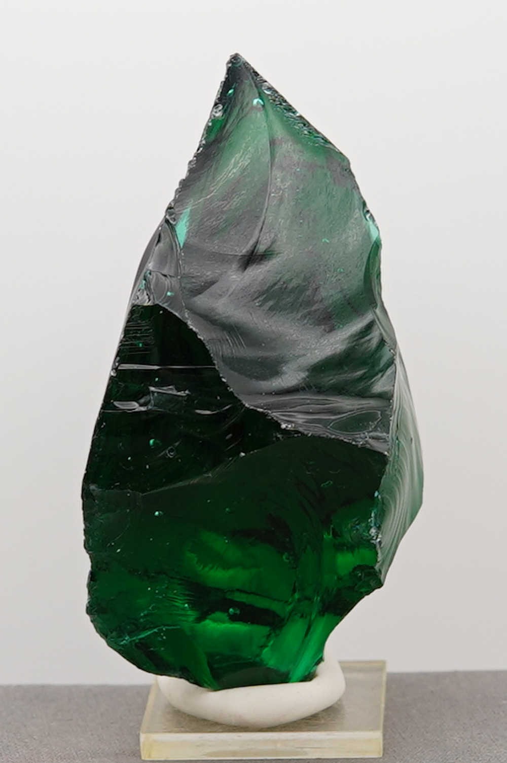 *Father's Day Special 20% Off!* Rare Gem Blue/Green Emerald Shift "Heart" with bubbles Monatomic Andara Crystal 276.6 g. - Image 8