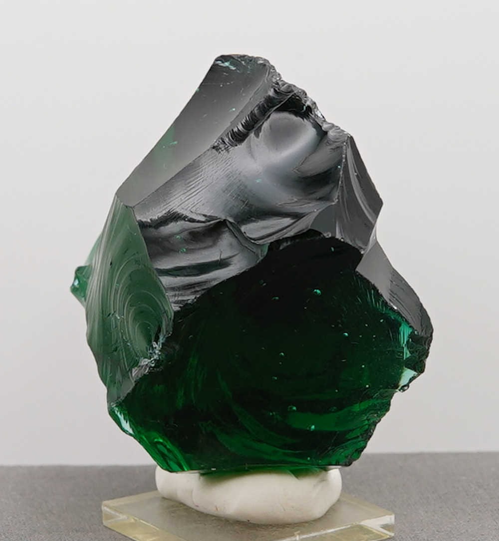 *Father's Day Special 20% Off!* Rare Gem Blue/Green Emerald Shift "Heart" with bubbles Monatomic Andara Crystal 276.6 g. - Image 11