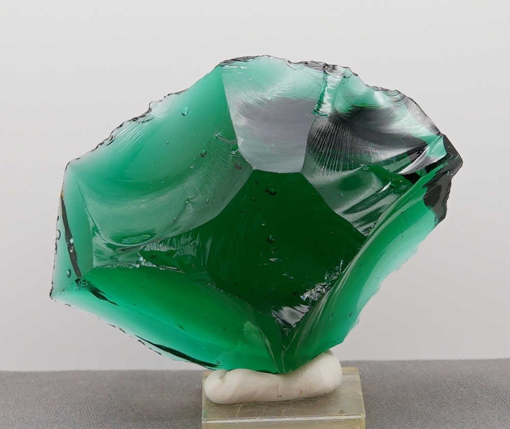 *Father's Day Special 20% Off!* Rare Gem Blue/Green Emerald Shift "Heart" with bubbles Monatomic Andara Crystal 276.6 g. - Image 12