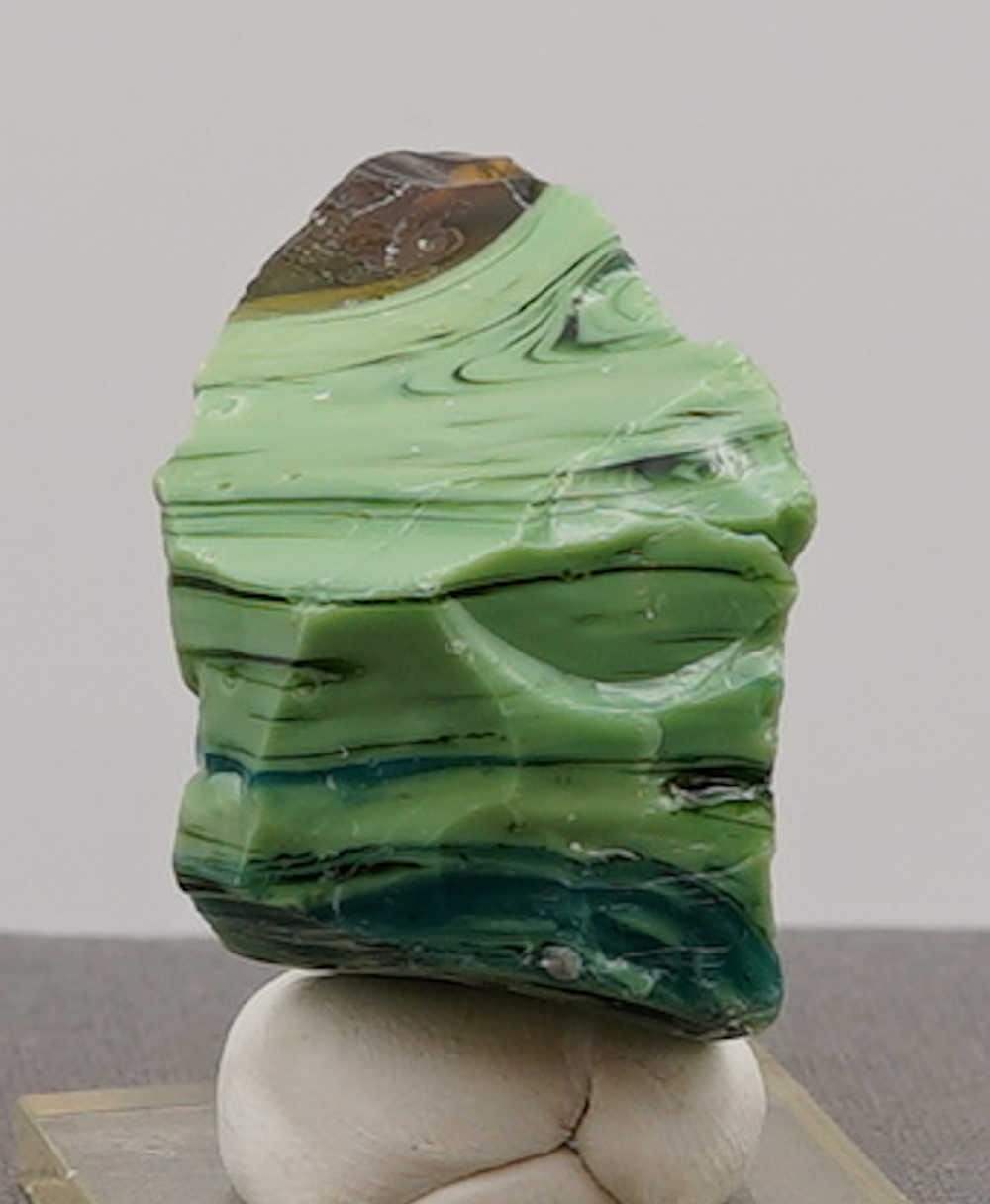 *Extremely Rare Only 2 Pcs. Available* Gem Multi Emerald/Sapphire/Inanna/Lem. Etherium Gold/Pastel Emerald Monatomic Andara Crystal 60.3 g. - Image 9