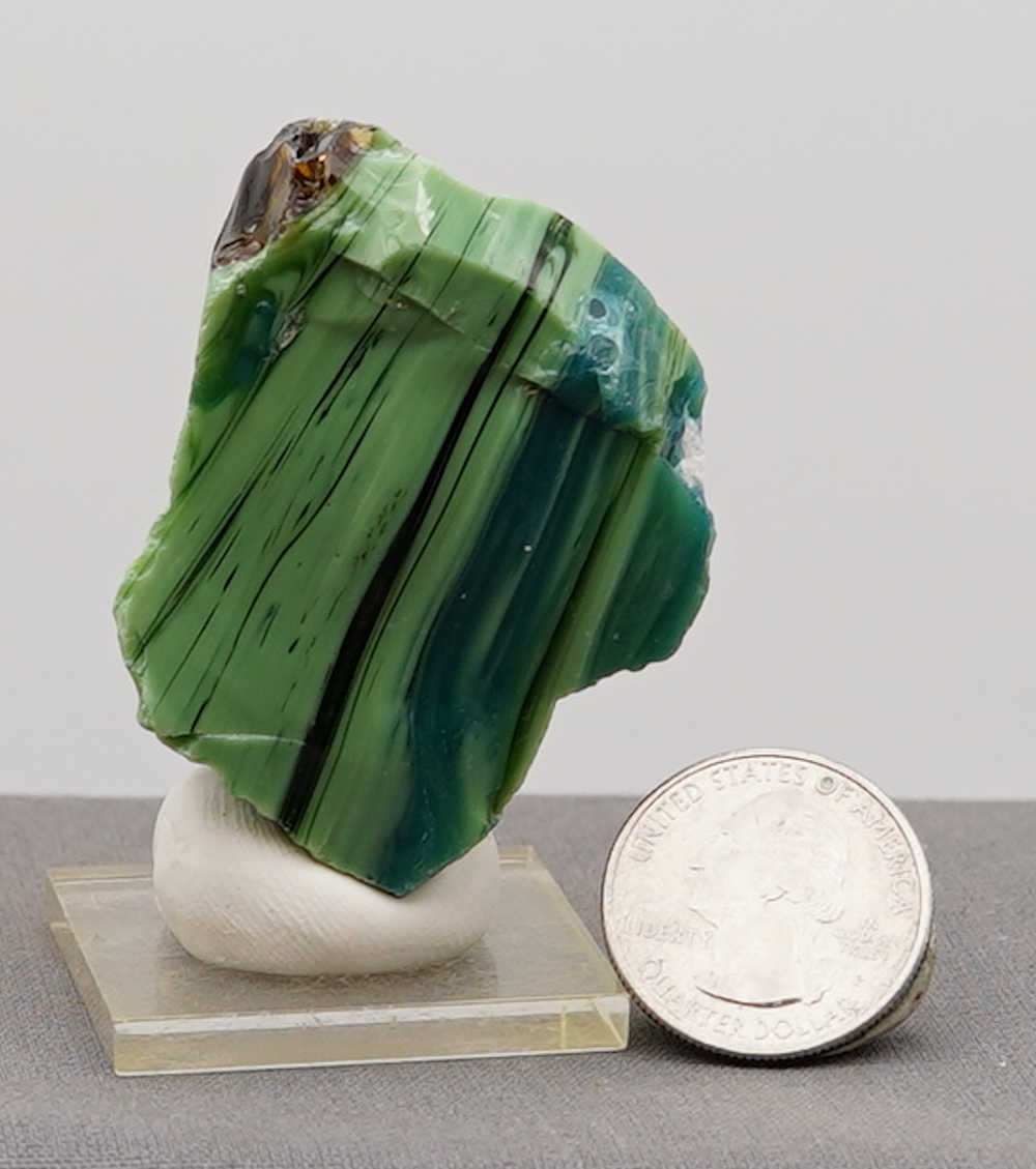 *Extremely Rare Only 2 Pcs. Available* Gem Multi Emerald/Sapphire/Inanna/Lem. Etherium Gold/Pastel Emerald Monatomic Andara Crystal 60.3 g. - Image 10