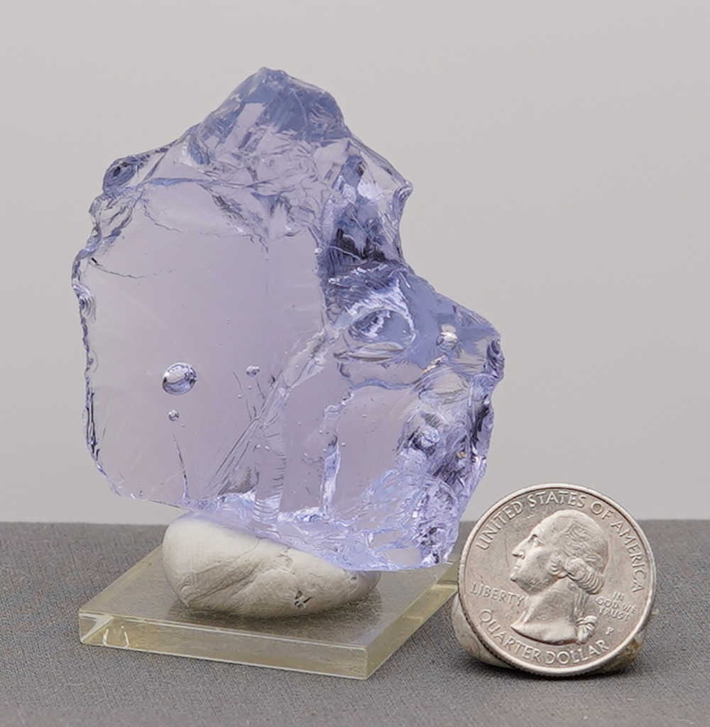 Rare Gem Ascendant Lilac with bubbles Monatomic Andara Crystal 70.5 g. - Image 11