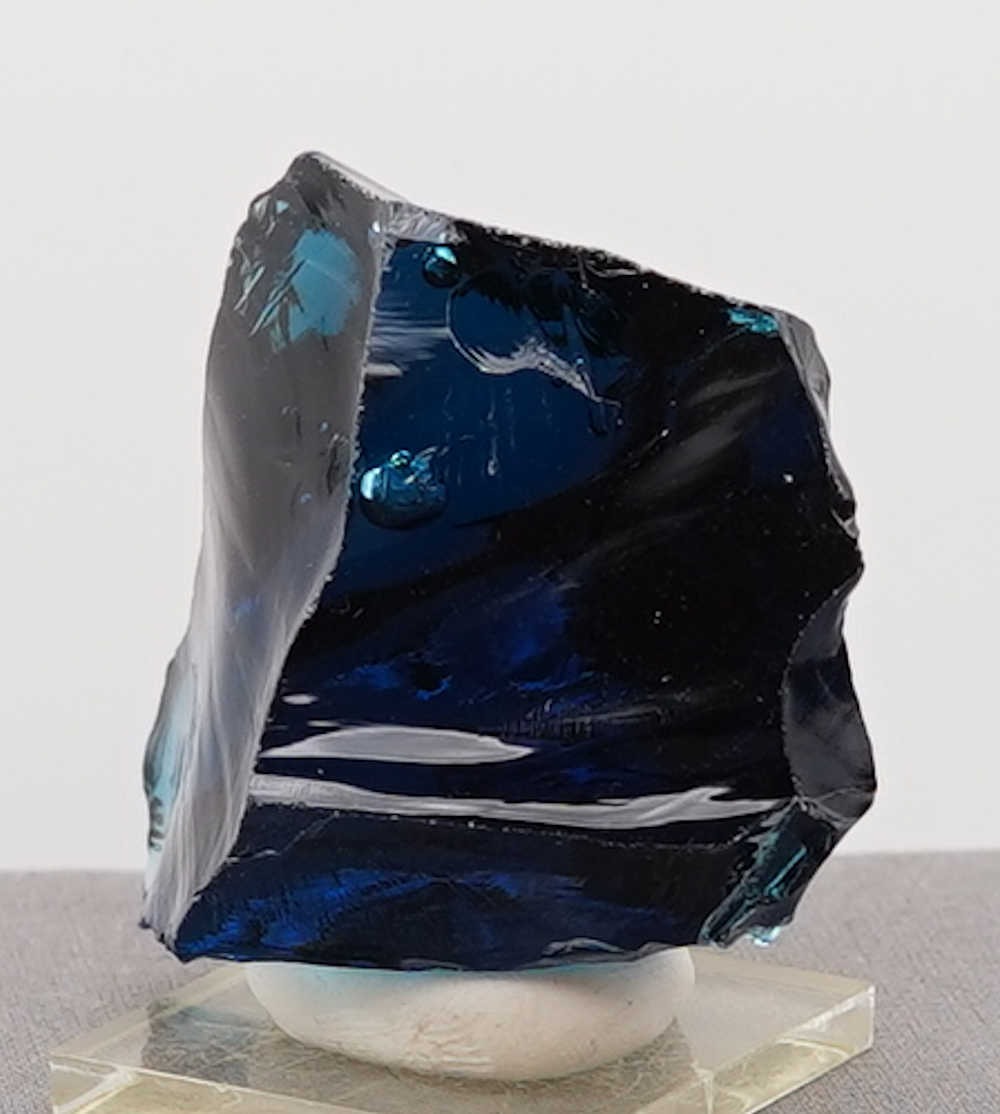 Rare Gem Indigo Elestial Sapphire "Heart" with bubbles Monatomic Andara Crystal 112.1 g. - Image 5