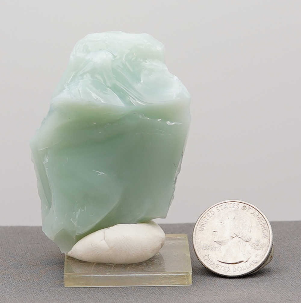 Very Rare Gem Banded Oceans/Pastel Oceans/Ice "Heart" Monatomic Andara Crystal 101.8 g. - Image 13