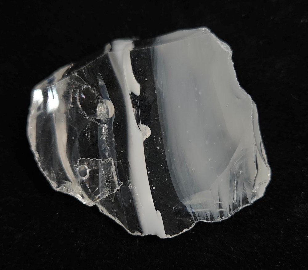 Rare Gem Bicolor Banded Angel Aura Cosmic Ice/Pastel Ice Monatomic Andara Crystal 59.4 g.
