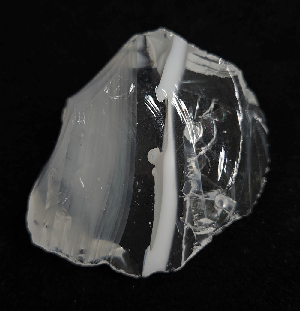 Rare Gem Bicolor Banded Angel Aura Cosmic Ice/Pastel Ice Monatomic Andara Crystal 59.4 g. - Image 3