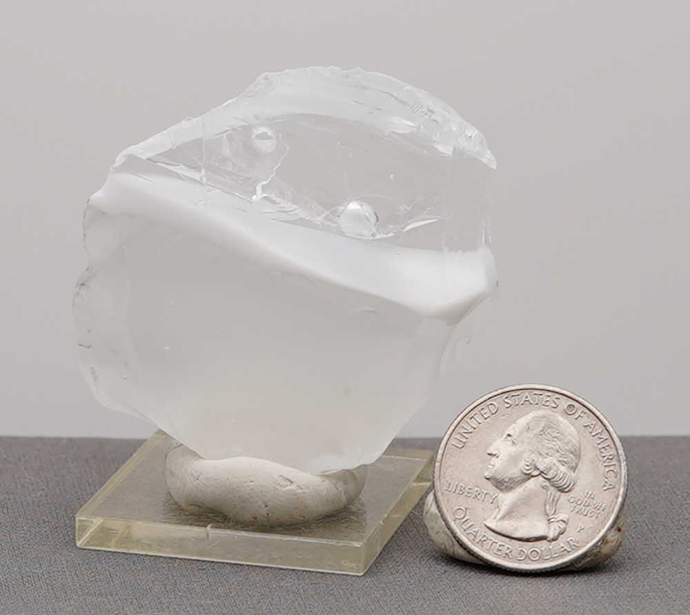 Rare Gem Bicolor Banded Angel Aura Cosmic Ice/Pastel Ice Monatomic Andara Crystal 59.4 g. - Image 12