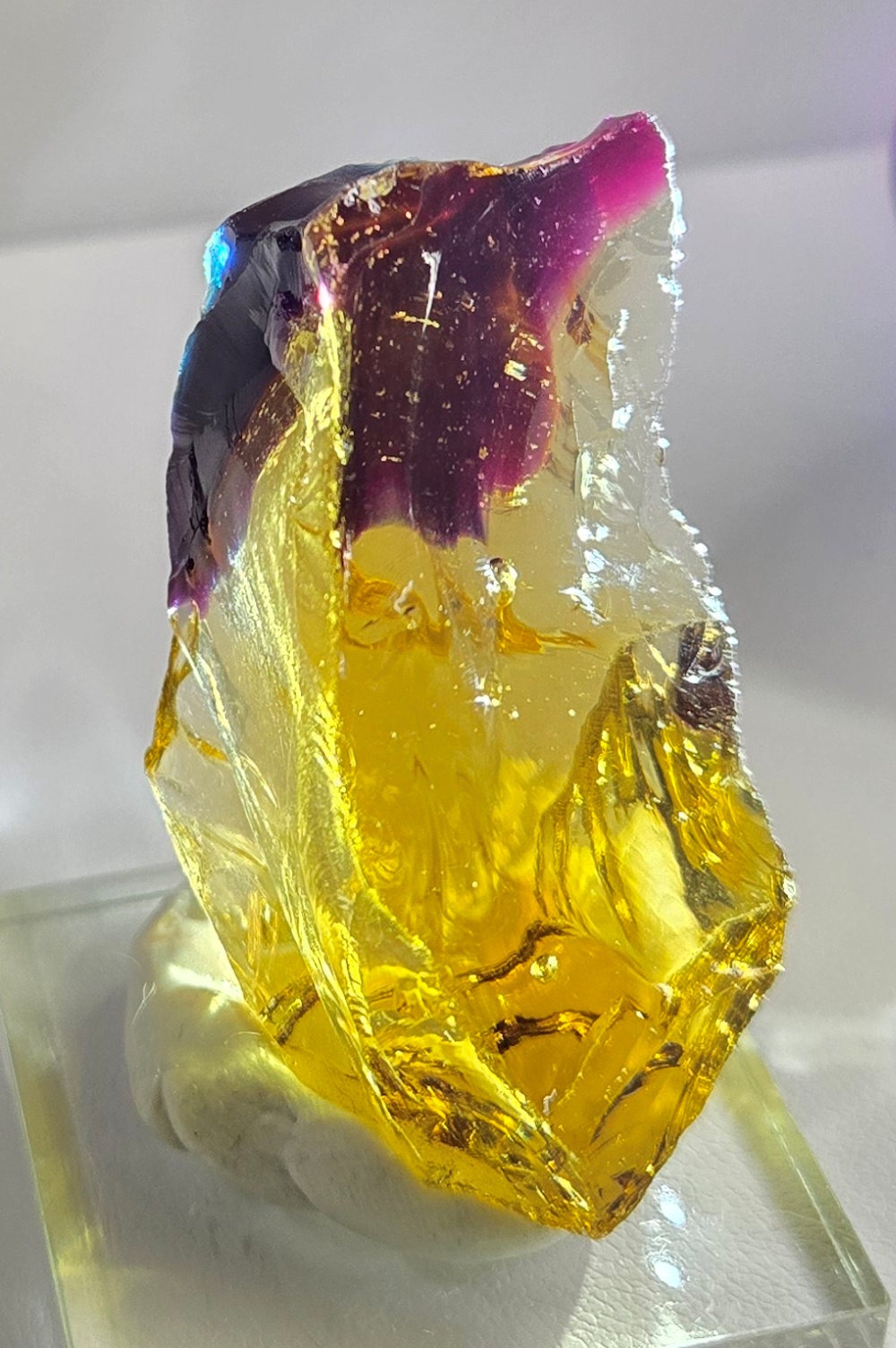 Rare Gem Multi Sun Star/Angel Aura Raspberry Resonance Pastel Monatomic Andara Crystal 35.0 g. - Image 4