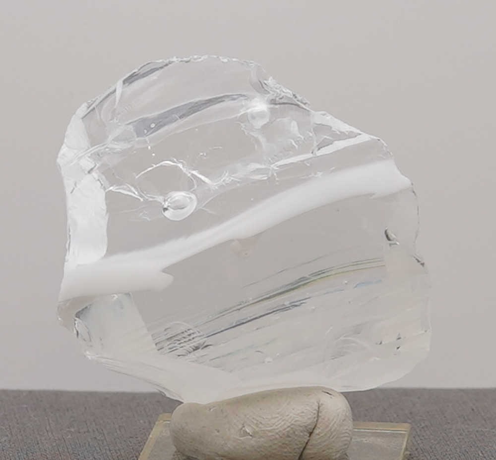 Rare Gem Bicolor Banded Angel Aura Cosmic Ice/Pastel Ice Monatomic Andara Crystal 59.4 g. - Image 7