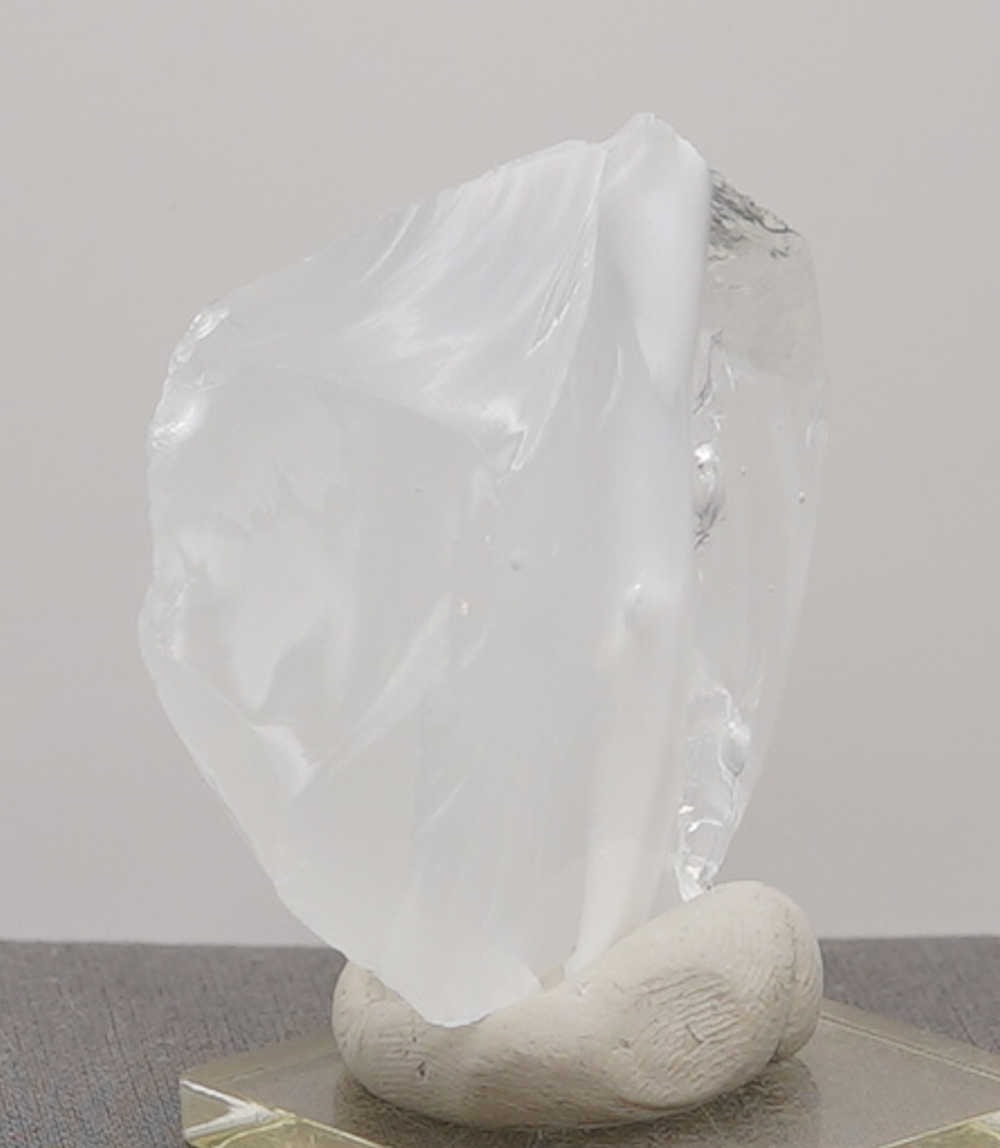 Rare Gem Bicolor Banded Angel Aura Cosmic Ice/Pastel Ice Monatomic Andara Crystal 59.4 g. - Image 10