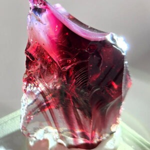 *Only 1 Available* Rare Gem Multi Banded Angel Aura Raspberry/Ice/Pastel Pink Monatomic Andara Crystal 31.0 g.