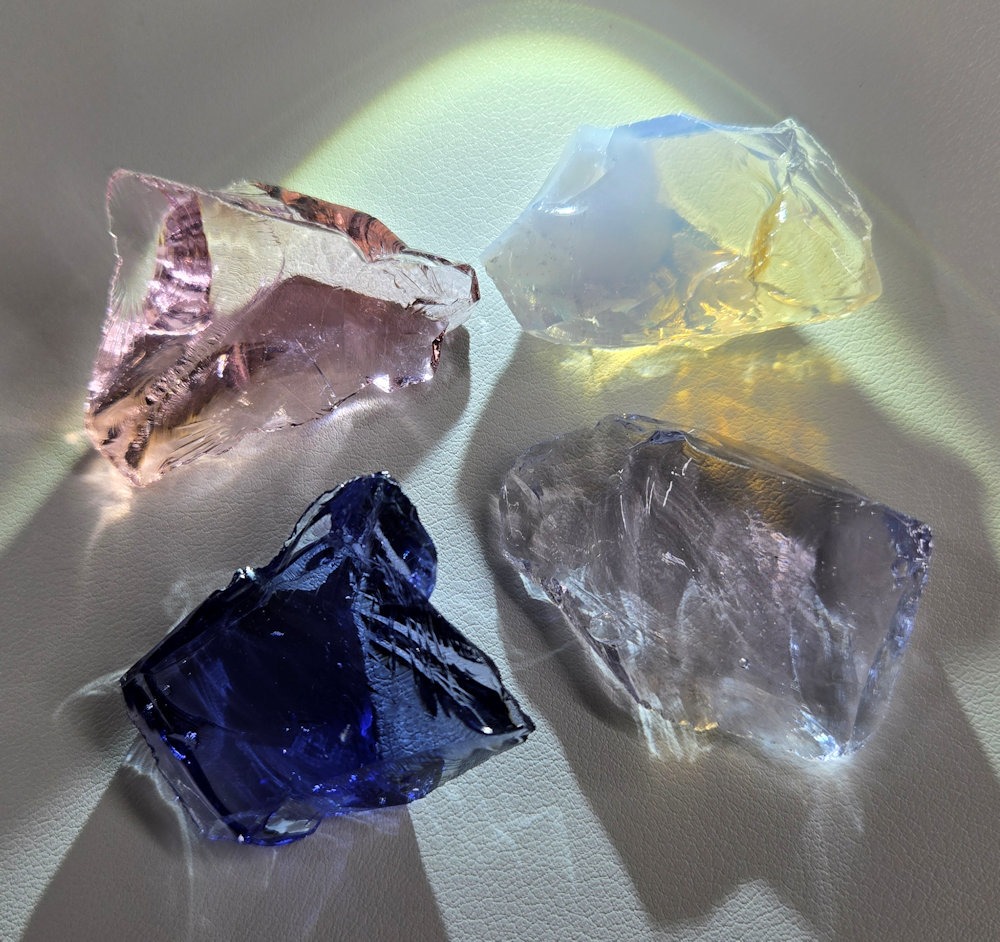 Rare Gem 4 Piece "Cultivate" Set Monatomic Andara Crystal 36.7 g.