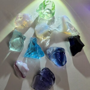 Rare Gem 10 Piece Pendant Set Monatomic Andara Crystal 54.8 g.