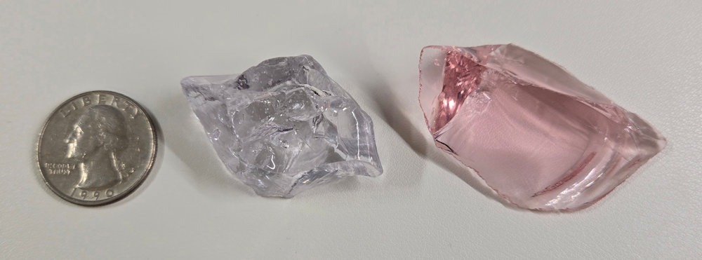 Rare Gem 2 Piece "Amplified" Set Monatomic Andara Crystal 34.3 g. - Image 2