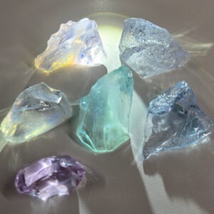 Gem 6 Piece "Balance and Harmony" Set Monatomic Andara Crystal 58.9 g.