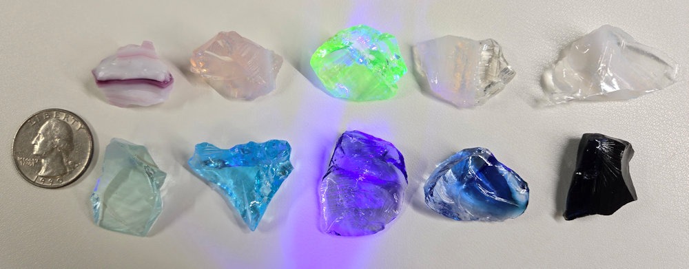 Rare Gem 10 Piece Pendant Set Monatomic Andara Crystal 54.8 g. - Image 3