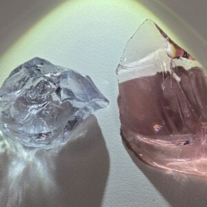 Rare Gem 2 Piece "Amplified" Set Monatomic Andara Crystal 34.3 g.