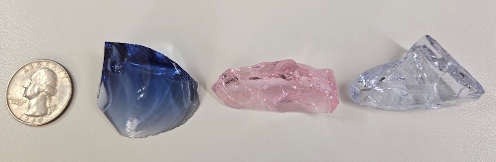 Rare Gem 3 Piece "Sacred Triad" Set Monatomic Andara Crystal 31.3 g. - Image 3