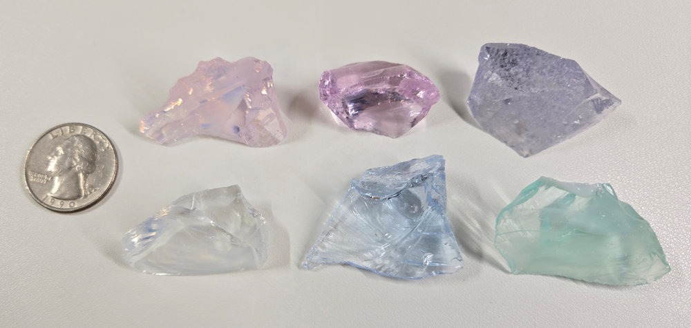 Gem 6 Piece "Balance and Harmony" Set Monatomic Andara Crystal 58.9 g. - Image 3