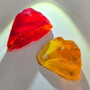 Rare Gem 2 Piece "Amplified" Set Monatomic Andara Crystal 29.7 g.