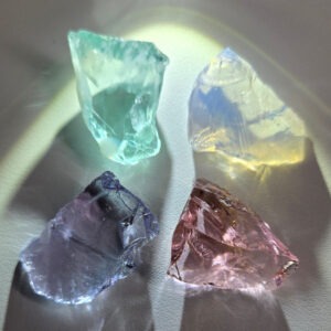 Rare Gem 4 Piece "Cultivate" Set Monatomic Andara Crystal 30.4 g.