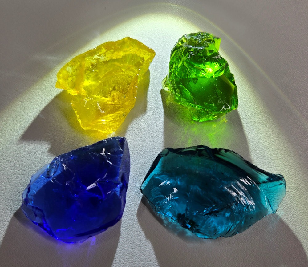 Gem 4 Piece "Cultivate" Set Monatomic Andara Crystal 39.1 g.