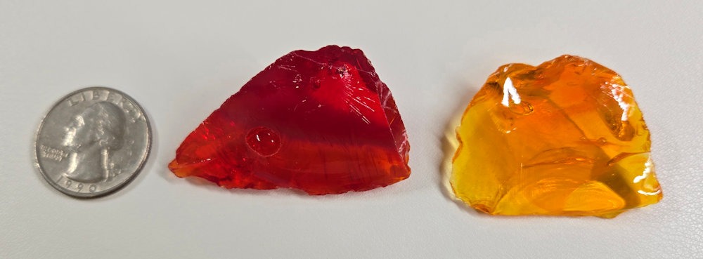 Rare Gem 2 Piece "Amplified" Set Monatomic Andara Crystal 29.7 g. - Image 3
