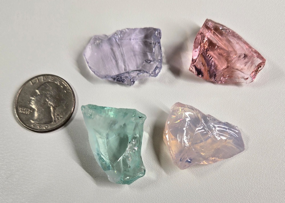 Rare Gem 4 Piece "Cultivate" Set Monatomic Andara Crystal 30.4 g. - Image 3