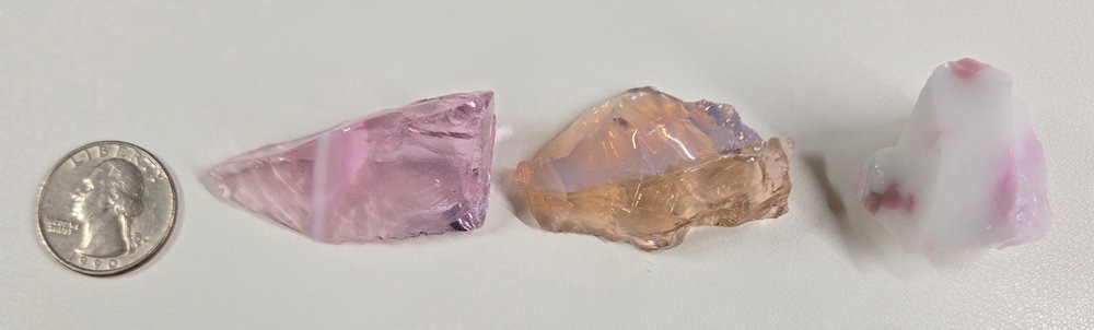 Rare Gem 3 Piece "Sacred Triad" Set Monatomic Andara Crystal 53.5 g. - Image 2