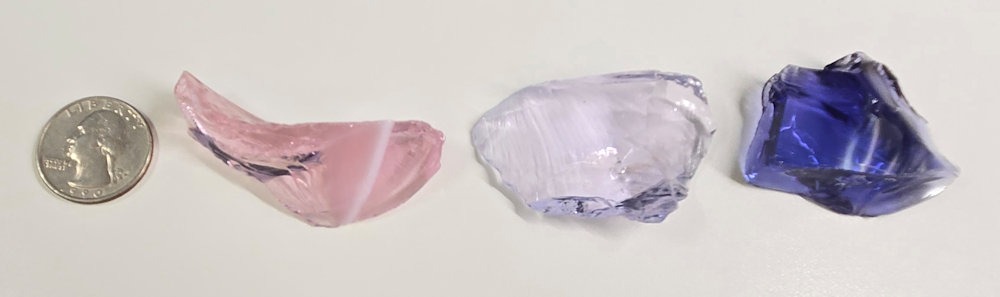 Rare Gem 3 Piece "Sacred Triad" Set Monatomic Andara Crystal 52.4 g. - Image 2