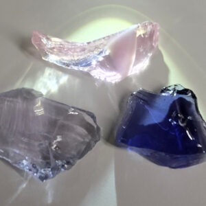 Rare Gem 3 Piece "Sacred Triad" Set Monatomic Andara Crystal 52.4 g.