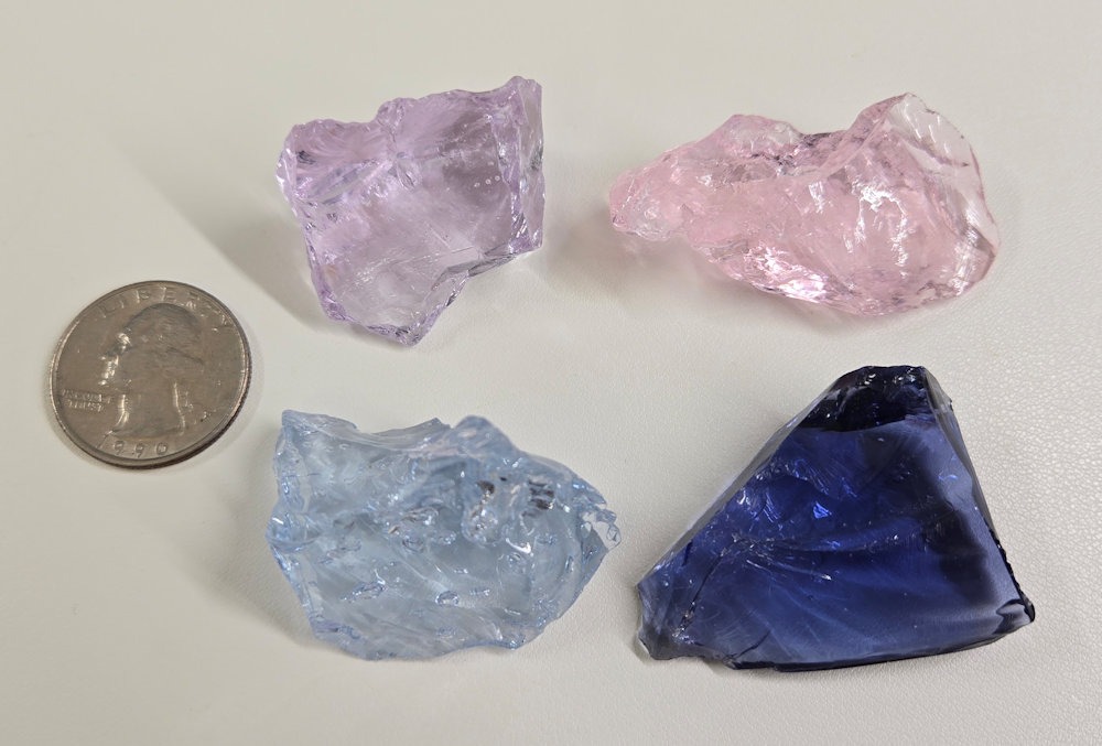 Gem 4 Piece "Cultivate" Set Monatomic Andara Crystal 69.9 g. - Image 2