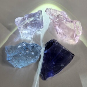 Gem 4 Piece "Cultivate" Set Monatomic Andara Crystal 69.9 g.