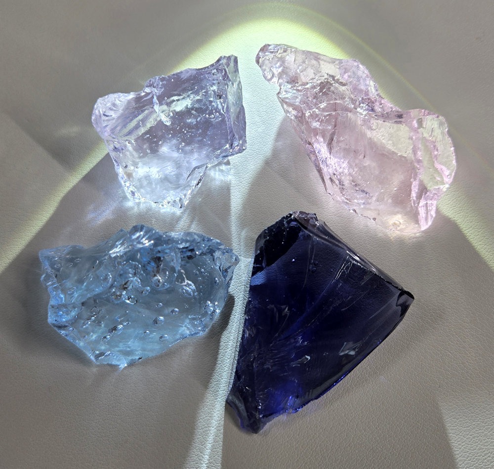 Gem 4 Piece "Cultivate" Set Monatomic Andara Crystal 69.9 g.