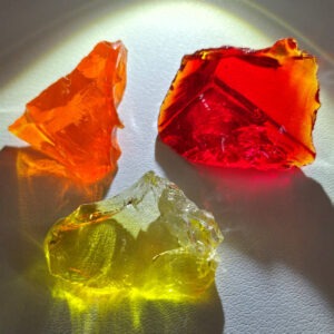 Rare Gem 3 Piece "Sacred Triad" Set Monatomic Andara Crystal 16.9 g.