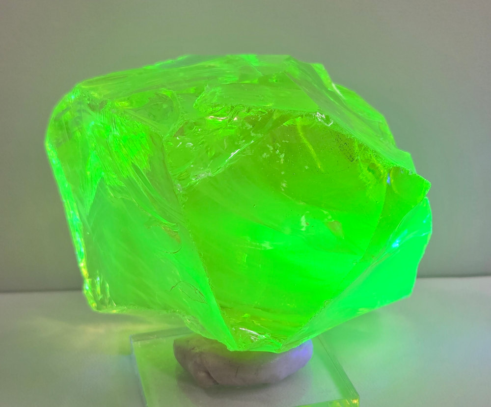Rare Gem Angel Aura Radium "Heart" Monatomic Andara Crystal 293.3 g.
