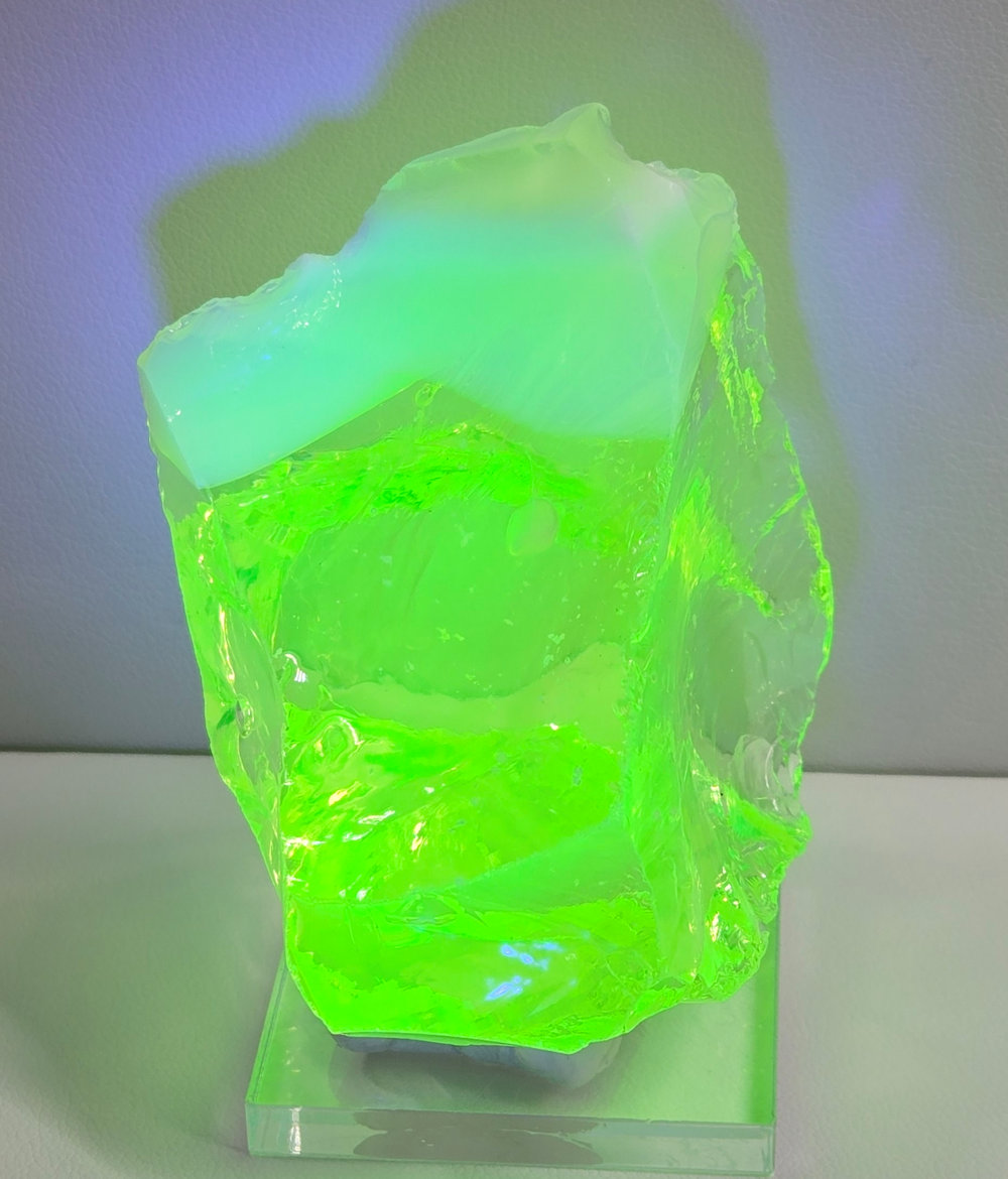 Rare Gem Angel Aura Radium/Pastel Ice "Heart" Monatomic Andara Crystal 117.4 g.