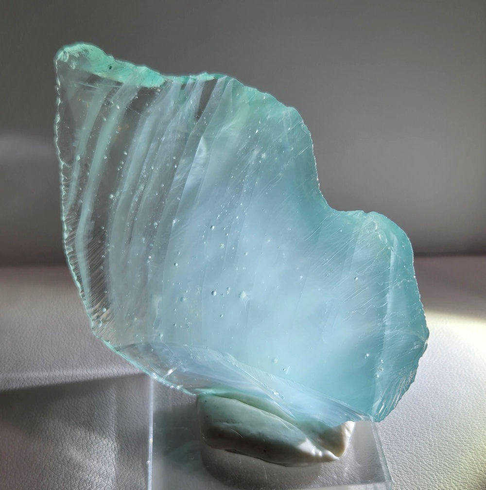 *Clearance Sale 30% Off!* Rare Gem Bicolor Angel Aura Bleu Topaz Monatomic Andara Crystal 43.7 g.