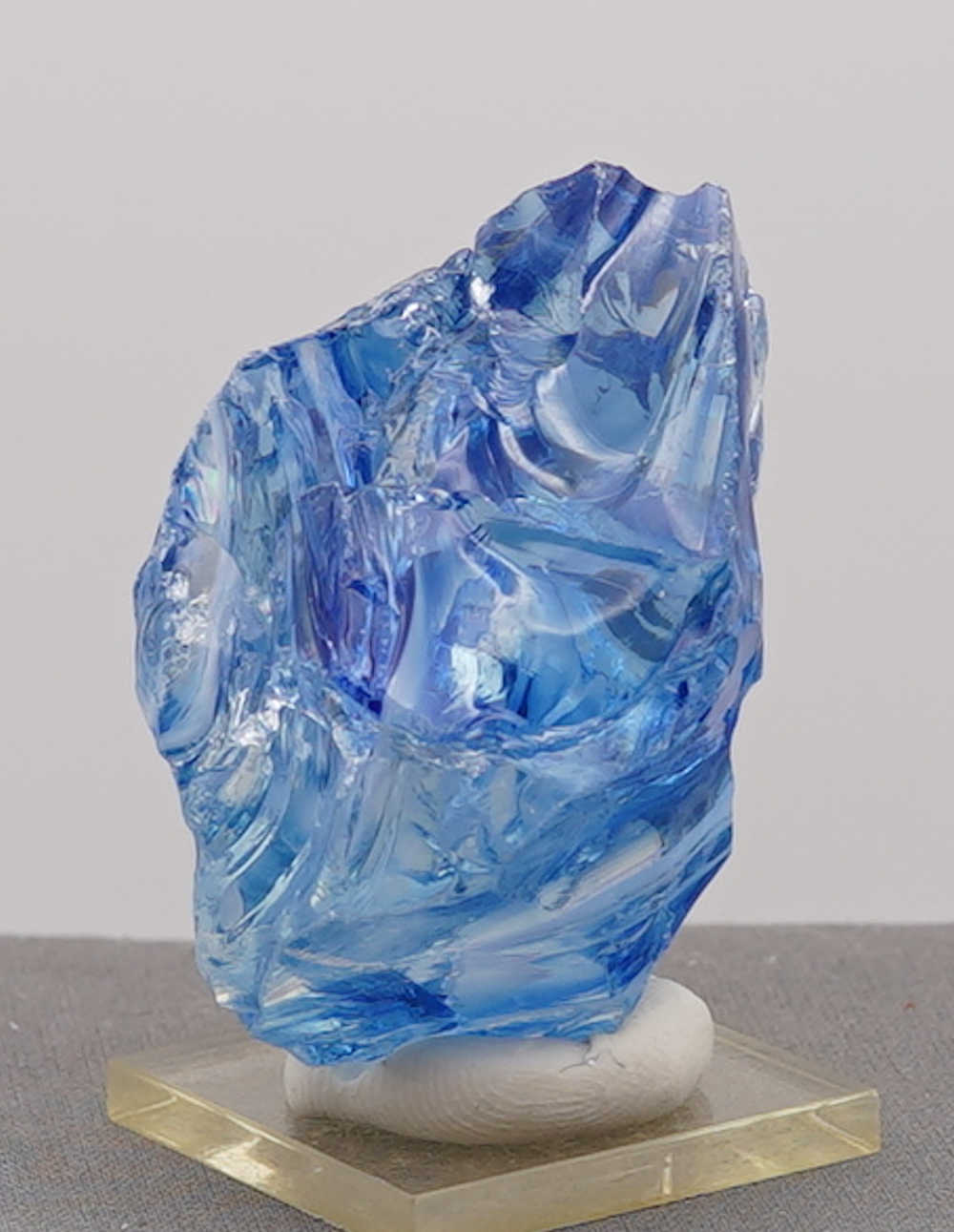 *Extremely Rare* Gem Banded Angel Aura Lady Nellie/Angel Aura Ice/Sapphire/Tanzanite/Pastel Ice "Heart" Monatomic Andara Crystal 115.7 g. - Image 12