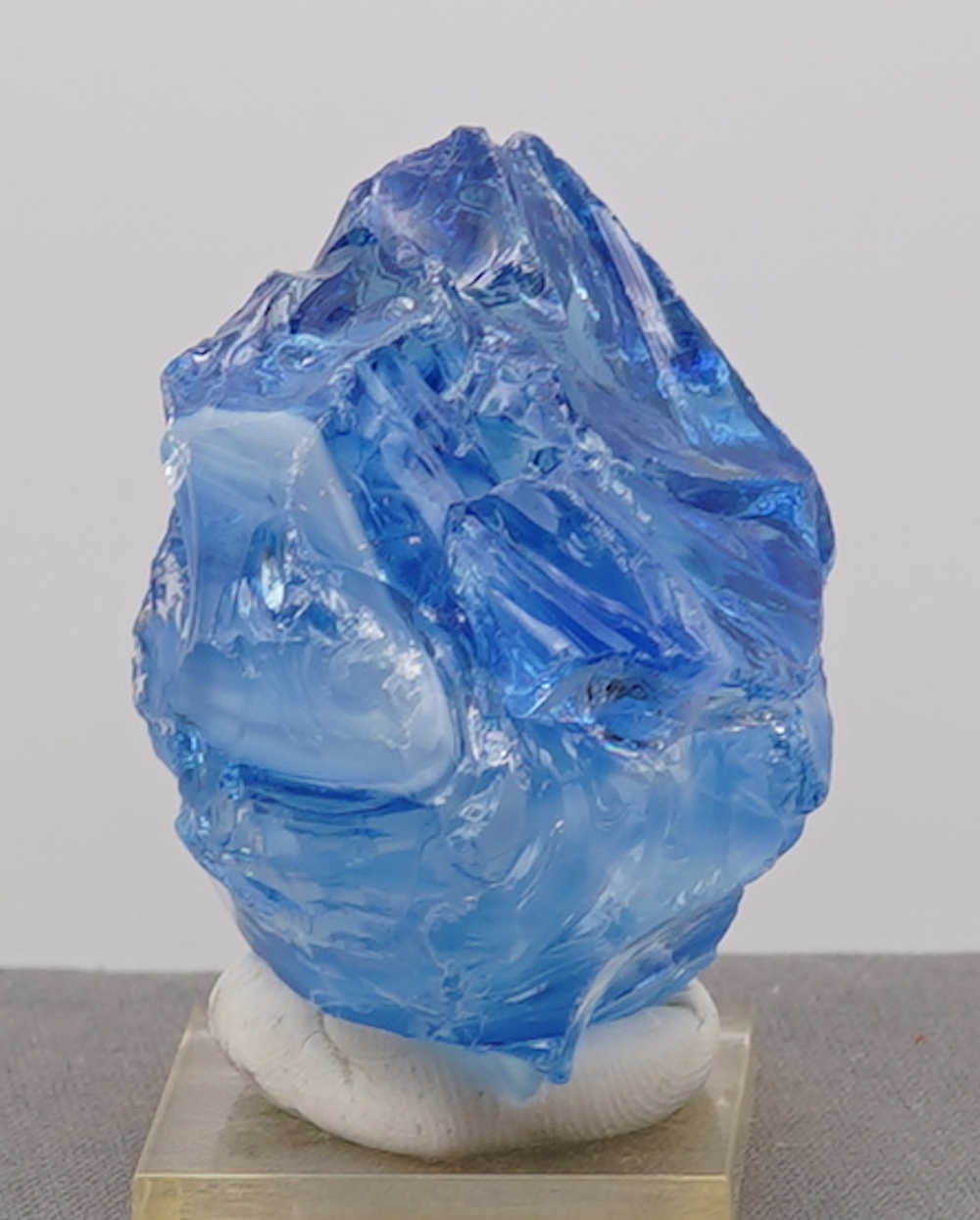 *Extremely Rare* Gem Banded Angel Aura Lady Nellie/Angel Aura Ice/Sapphire/Tanzanite/Pastel Ice "Heart" Monatomic Andara Crystal 115.7 g. - Image 13