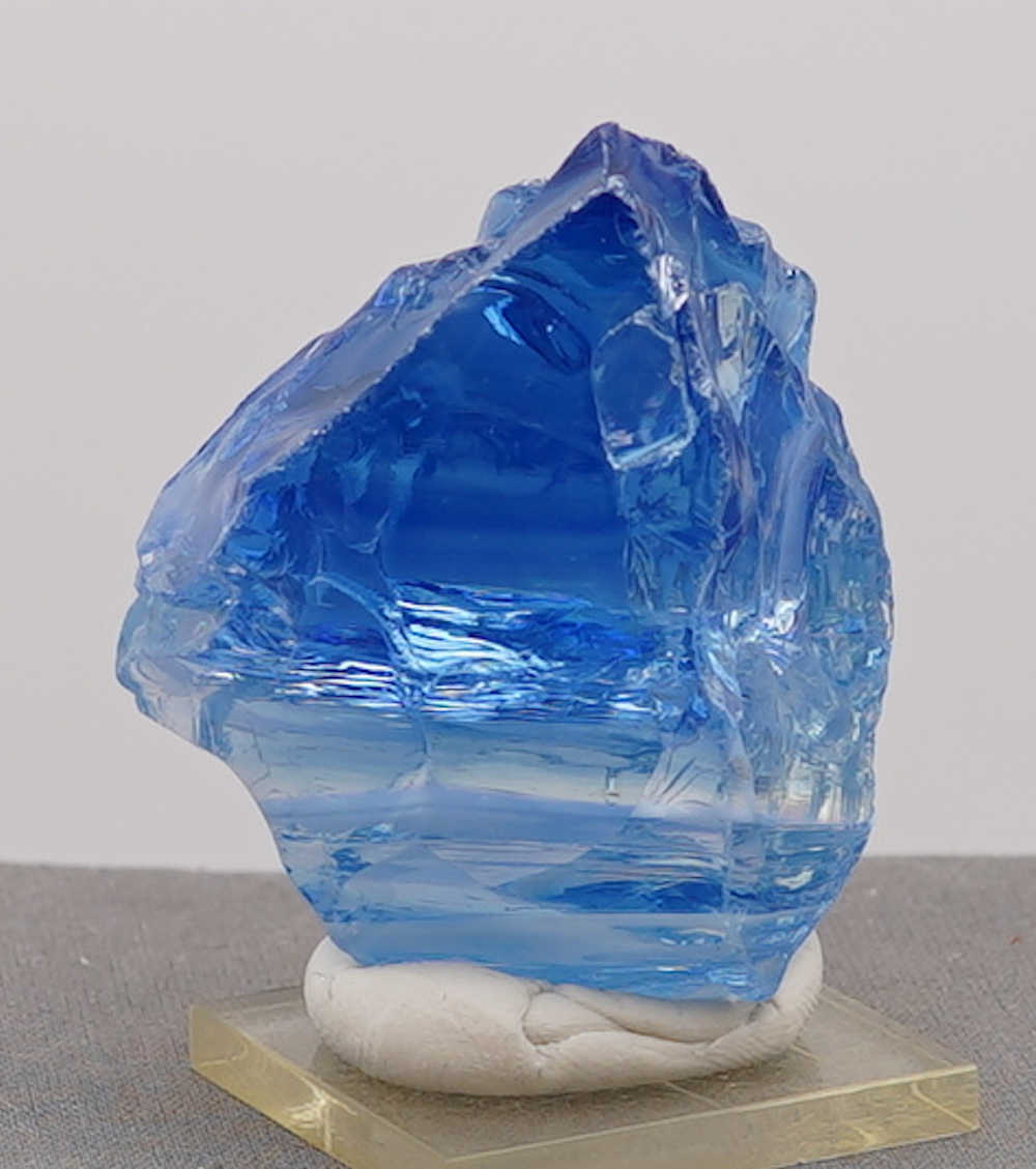 *Extremely Rare* Gem Banded Angel Aura Lady Nellie/Angel Aura Ice/Sapphire/Tanzanite/Pastel Ice "Heart" Monatomic Andara Crystal 115.7 g. - Image 14