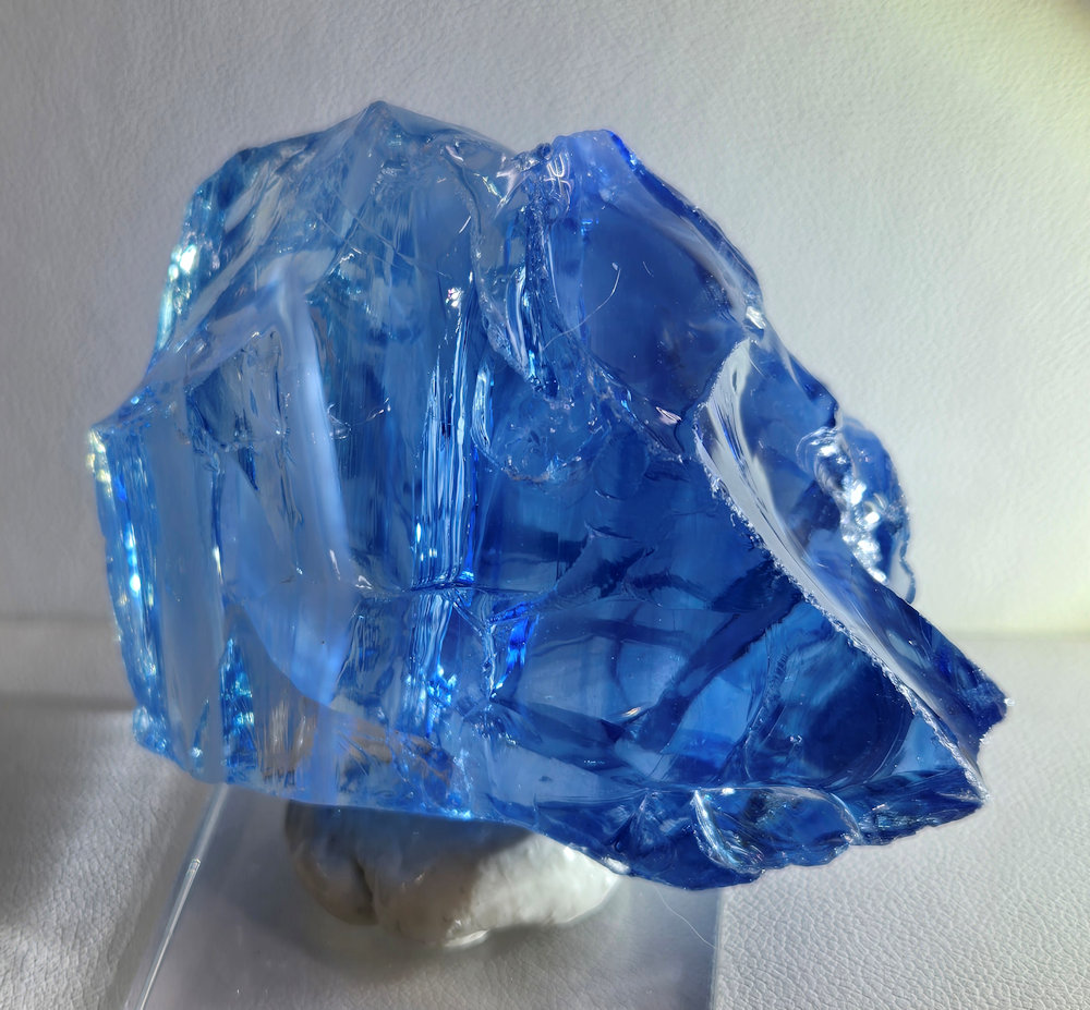 *Extremely Rare* Gem Banded Angel Aura Lady Nellie/Angel Aura Ice/Sapphire/Tanzanite/Pastel Ice "Heart" Monatomic Andara Crystal 115.7 g. - Image 4