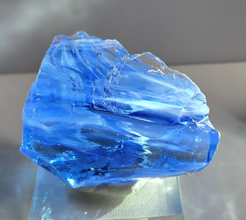 *Extremely Rare* Gem Banded Angel Aura Lady Nellie/Angel Aura Ice/Sapphire/Tanzanite/Pastel Ice Monatomic Andara Crystal 47.2 g.