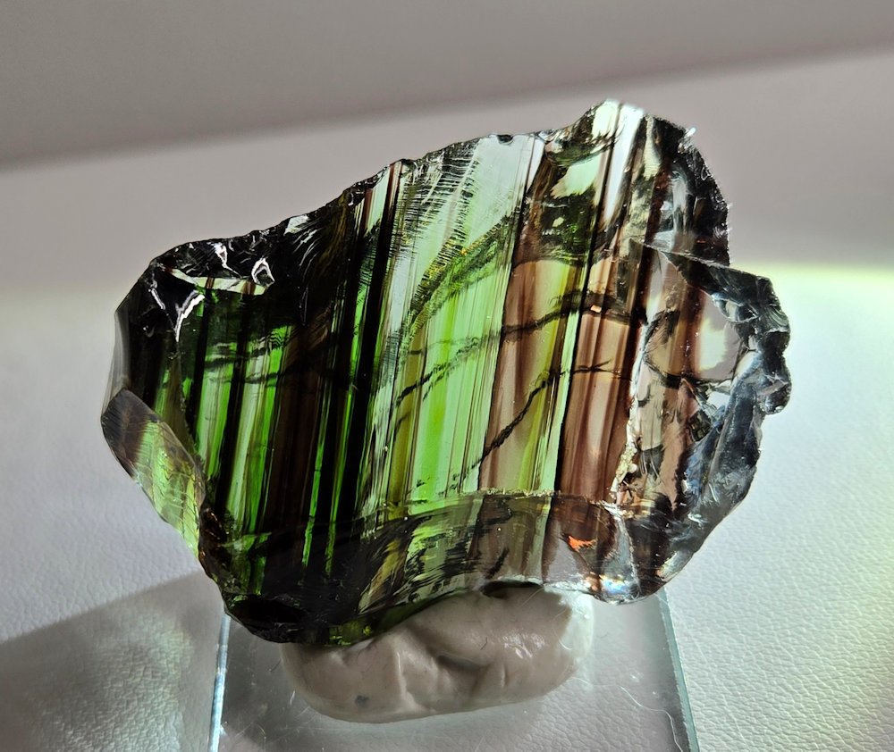 *Extremely Rare* Gem Multi Celestial Gold/Emerald/Ice/Earth Shaman Monatomic Andara Crystal 40.3 g.