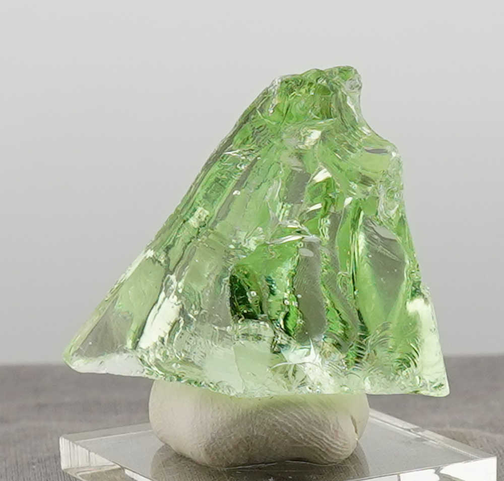 Gem Celestial Gold Green with bubbles Monatomic Andara Crystal 35.5 g.