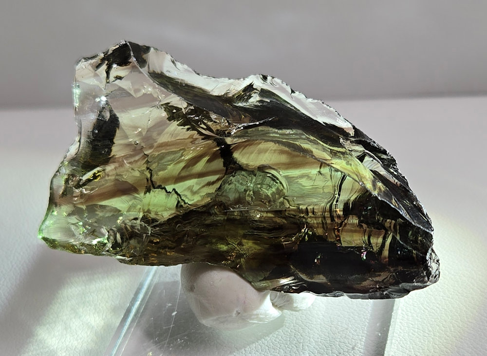 *Extremely Rare* Gem Multi Celestial Gold/Emerald/Ice/Earth Shaman Monatomic Andara Crystal 25.3 g. - Image 2