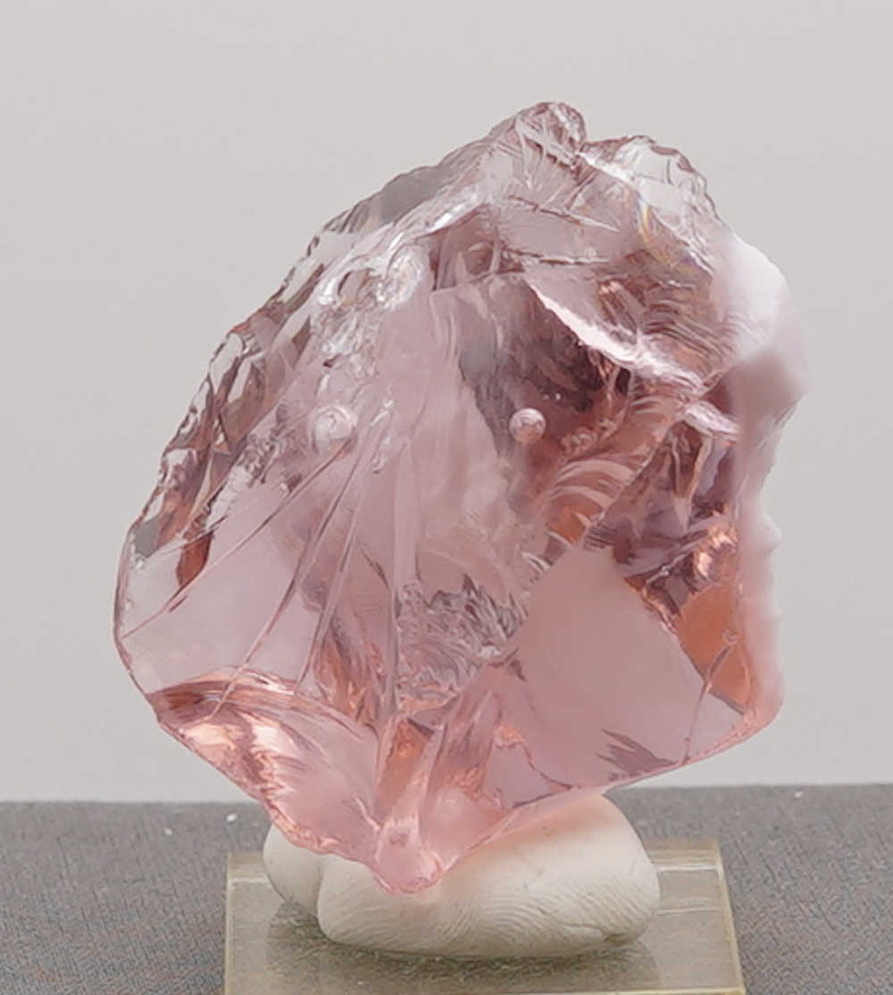 Rare Gem Angel Aura HGW Pink/Pastel Ice with bubbles Monatomic Andara Crystal 72.3 g. - Image 4