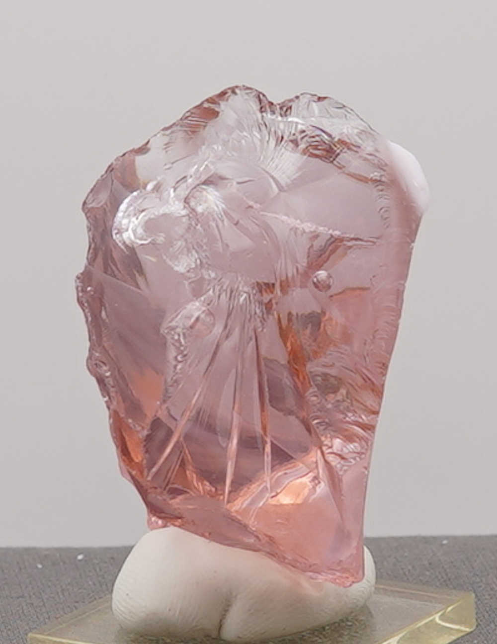 Rare Gem Angel Aura HGW Pink/Pastel Ice with bubbles Monatomic Andara Crystal 72.3 g. - Image 5