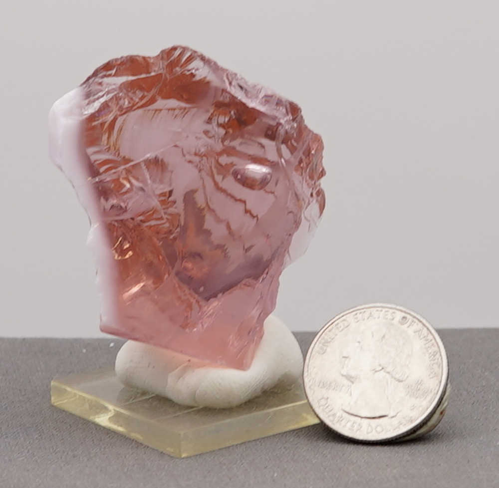 Rare Gem Angel Aura HGW Pink/Pastel Ice with bubbles Monatomic Andara Crystal 72.3 g. - Image 11